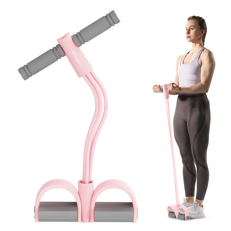 4-Tube Resistance Band Set with Pedal Puller