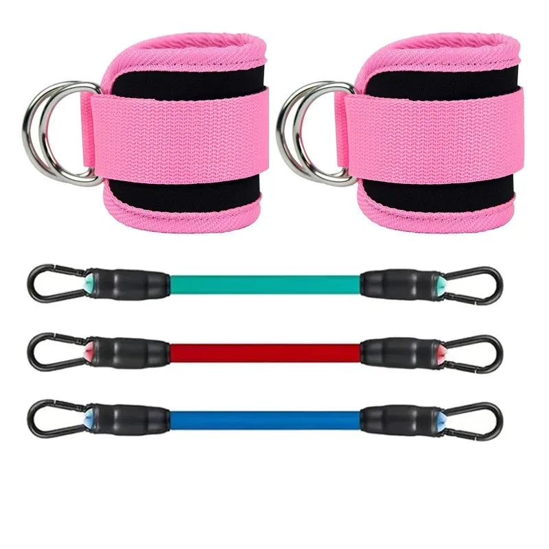 Ankle Strap Resistance Bands for Gym & Home Workouts