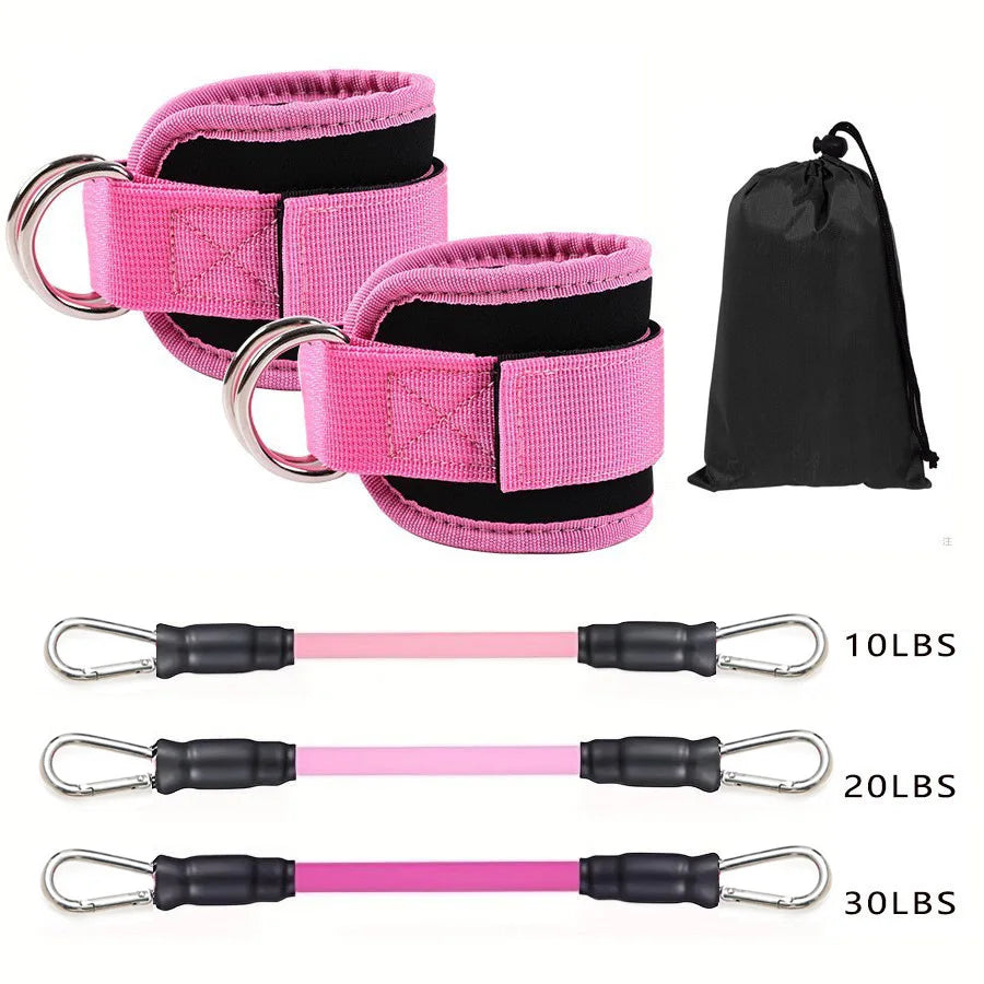 Ankle Strap Resistance Bands for Gym & Home Workouts
